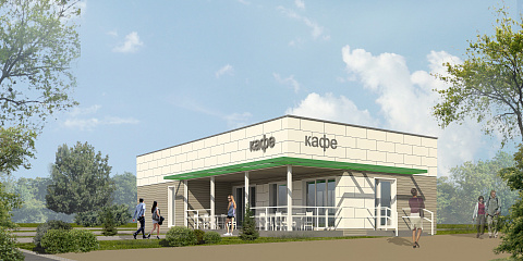 Модульные магазины, кафе, рестораны Тип 2